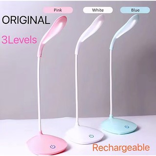 MGALL Original Table Desk Lamp LED Stand Desk Lamp Rechargeable 3 Levels Brightness Study Reading
