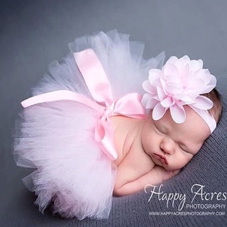【0-4 months】Newborn photography costume props baby pink tutu skirt (1)