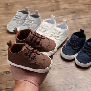 [SKIC]Infant Baby Boys Classic PU Leather Prewalkers Shoes