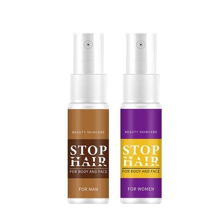 ducky 2Pcs Hair Removal Spray Hair Inhibitor Hair Stop Growth Spray for Men Women
