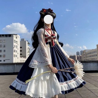 [Snow White] A full set of Lolita skirts. lolita and wind. JSK Snow White is matched inside. Cute big skirt. Cute sweet girl. cosplay
