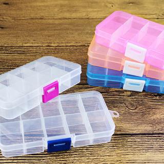 Pills Container Multifunction Storage Case Makeup Organizer Detachable 1Pcs Plastic 10 Grid