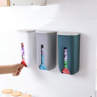 Nordic Garbage Bag Storage Box Kitchen Bathroom Wall Hanging Storing Rack with Cover