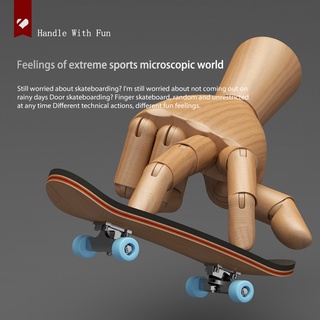 【Hot Sale/In Stock】 Maple finger skateboard professional toy finger skateboard mini set professional (1)