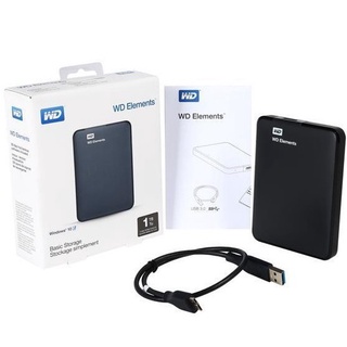 【Ready Stock】△◆❍Western Digital WD Elements Portable Hard Drive 1TB HDD USB3.0 External Hard Drive