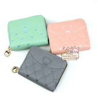 Korean Design Cute Short Wallet Little bear Ladies Wallet