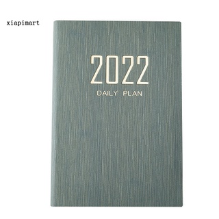 [ xiapimart ] Increase Productivity Schedule Book 2022 A5 Writing Journal Notebook Easy to Manage for Office