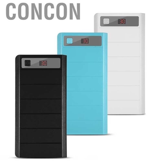 CONCON Dual USB Power Bank Case 8X 18650 Battery Charger DIY Box Kit For Mobile Phone