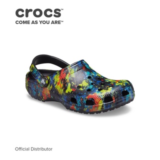 Crocs Classic Tie Dye Graphic Clog in Turq Tonic Multi