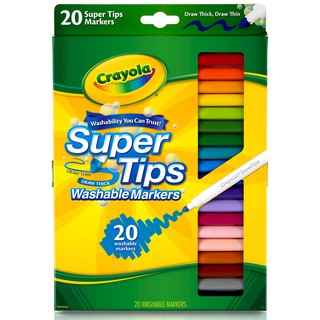 Crayola SuperTips Washable Markers 20s, 50s