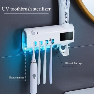 [New Version] UV Toothbrush Holder Wall Mounted with Sterilization Function, Intelligent sensor, Suitable for Family use