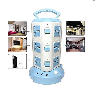 Tower Style Platooninsert Vertical Socket EXTEN Charger with USB (2Layer 3Layer 4Layer) (1)