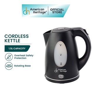 American Heritage 1.5 L Cordless Kettle AHCK-6194