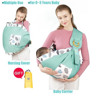 【Ready Stock】℗Baby Carrier Newborn Nursing Towel Four Seasons Baby Sling Wrap Breathable Carrier