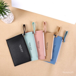 Multi-Card-Slot Card Holder Korean-Style Multifunctional Zipper Small mini Wallet for women Multi-Color Coin Purse wallet