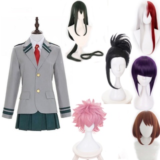 Boku no Hero Academia OCHACO URARAKA Asui Tsuyu Cosplay Costume My Hero Academia School Uniform