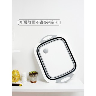 ★AZ★ Magic folding kitchen multi-functional plastic cutting board chopping board (7)