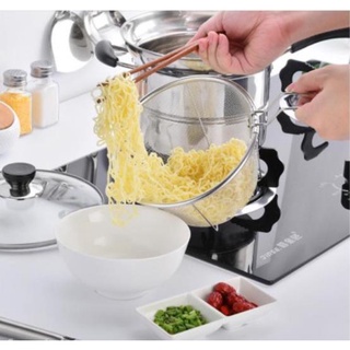 MINI888 Set Pot Cooking Noodle Pot Stainless Steel soupPan steamer Fryer Pasta home Induction cooker (6)