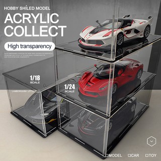 High Transparent Acrylic Display Box Hand-made Dust Cover Toy Car Model Blind Box Storage Box Displa