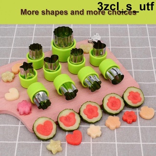 9Pcs Fruit Vegetable Cookie Sandwich Cutter Shaper Molder (BLW, Food Decoration, Design) 3zcl_s_ut