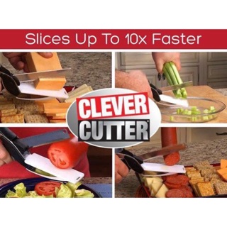 Clever Cutter 2in1 Knife & Cutting Board Scissors (1)