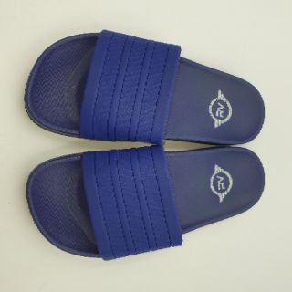 Runningvogue two tone Royal Blue and Black Sole Slides (4)