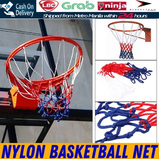【Fast Delivery】Professional Nylon Basketball Net All-Weather Red/White/Blue