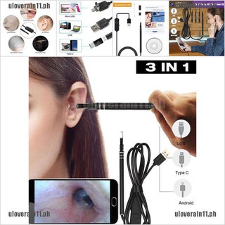 【COD+uloverain11】Digital Led Otoscope Ear Camera Scope Earwax Removal K (1)