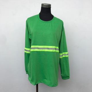 Men’s Cotton with Neon Reflector Long Sleeved Shirt FREESIZE