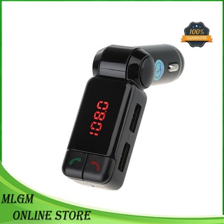 Bluetooth Handsfree Car Charger MP3 Player FM Transmitter - Black
