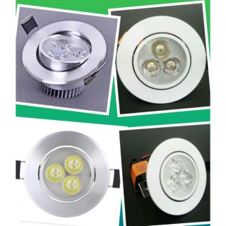 High Quality 3watts Pin Lights/Panel Lights Silver/ White Frame