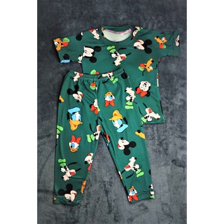 Terno Pajama for kids Printed Pambahay Unisex / Cotton / Sleepwear / Boys & Girls (0-12 years old)