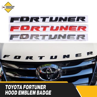 Toyota Fortuner Hood Emblem Plastic