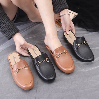 Korean Fashion slip on shoes for women sale loafers shoes for women black flat shoes half shoes on s