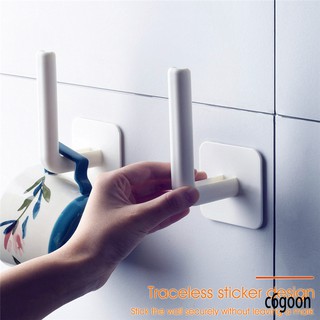 CG| 2pcs Toilet Paper Holder WC Kitchen Roll Holders Towel Tissue Rack Bathroom Tissue (3)
