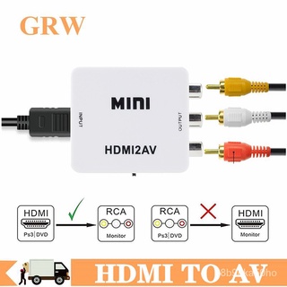 Hot Sale HDMI To RCA AV/CVBS Adapter HD Video Converter HDMI to RCA AV/CVSB L/R Video 1080P Mini HD