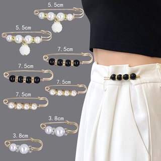 Korean Fashion Pants Waist Pin Pearl Cute Brooch Pin Jewelry For Women