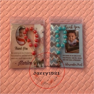 BAPTISMAL/BAPTISM/CHRISTENING OR BIRTHDAY SOUVENIRS (ROSARY IN A ZIPLOCK POUCH/PLASTIC)