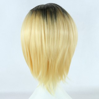 Selling Haikyuu Kozume Kenma Cos Wig New Sexy Short Mixed Color Cosplay Hair (8)