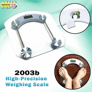Digital Tempered Glass Personal Human Weighing Scale Square Type (1)