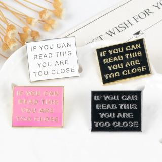 Creative Alloy Chest Warning Board Keep Away from Brooches