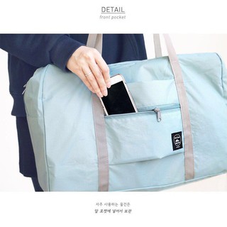 ♈LUckin Fashion Wind Blows Folding Carry Bag Travel bag Foldable Nylon Zipper WaterProof Luggage Ba
