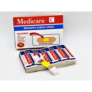 100 pcs Medicare Antiseptic Strips First Aid Band Bandage