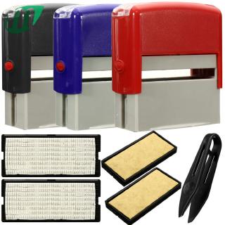 ❥Ultra Low Price ❥ 1 Pcs Custom Personalised Self Inking Rubber Stamp Kit Business Name Address DIY