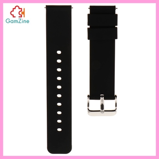 GamZine Quick Release Pins Rubber Silicone Watch Band Strap Replacement 18mm/22mm Band