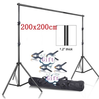 ►✕❣2 x 2m /200cm x 200cm /6ft. x 6ft Heavy Duty Background Stand Backdrop Support System Kit with Ca