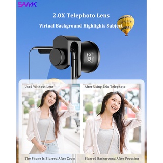 SANYK HD 7-In-1 Phone Lens Set Wide Angle Lens Fisheye Macro Lens CPL Filter Starlight Filter For All Smartphone (5)