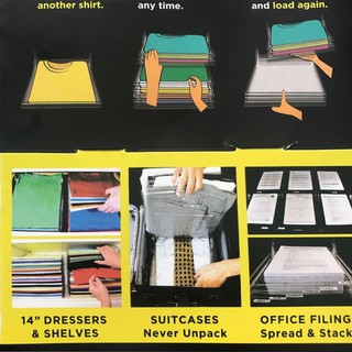 [COD] Clothing folding board Storage rack Folding organizer stacking shirts T-shirts clothes Board (2)