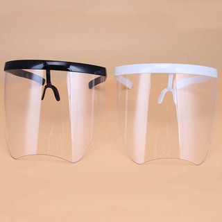 【In Stock】 No dizzy Full Face Shield with eyeglass Anti-fog and compressive face mask full face shield Sunglasses Mask for Adult and kids