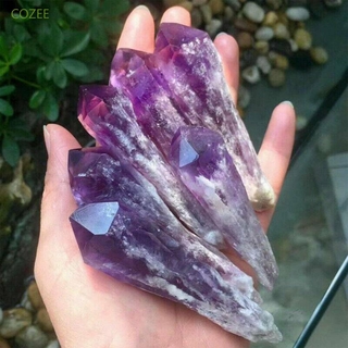 COZEE Hot Sale Amethyst Cluster Geometry Crystal Stone Quartz Mineral Purple Healing Natural Specimen